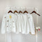 Simple Embroidered Long Sleeves Tops